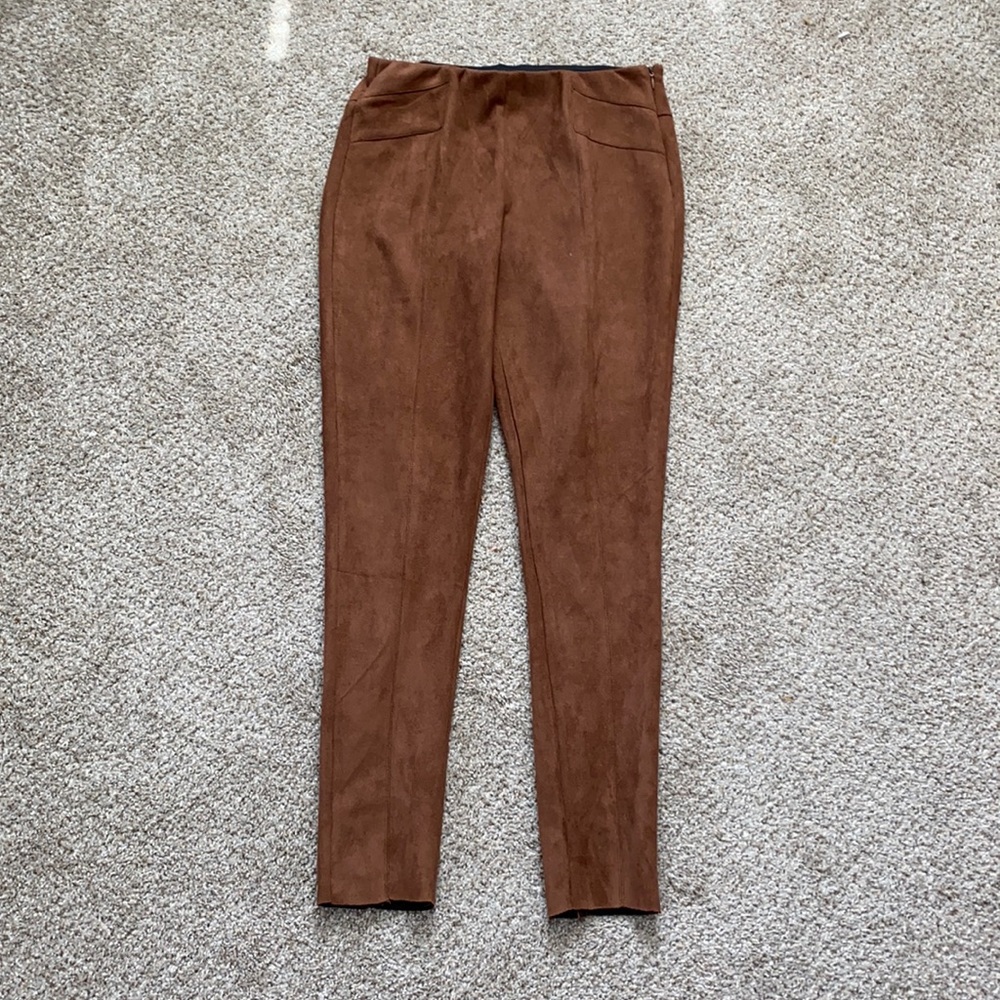 Iris Boutique Brown Suede Pants Legging Style